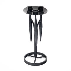 Diego Giacometti Style Iron Candlestick