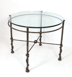 Diego Giacometti Style Iron Center Game or Breakfast Table Base