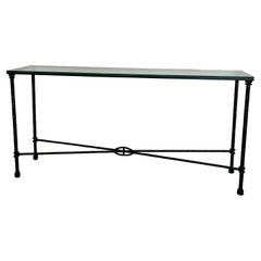 Diego Giacometti Style Wrought Iron Console Table