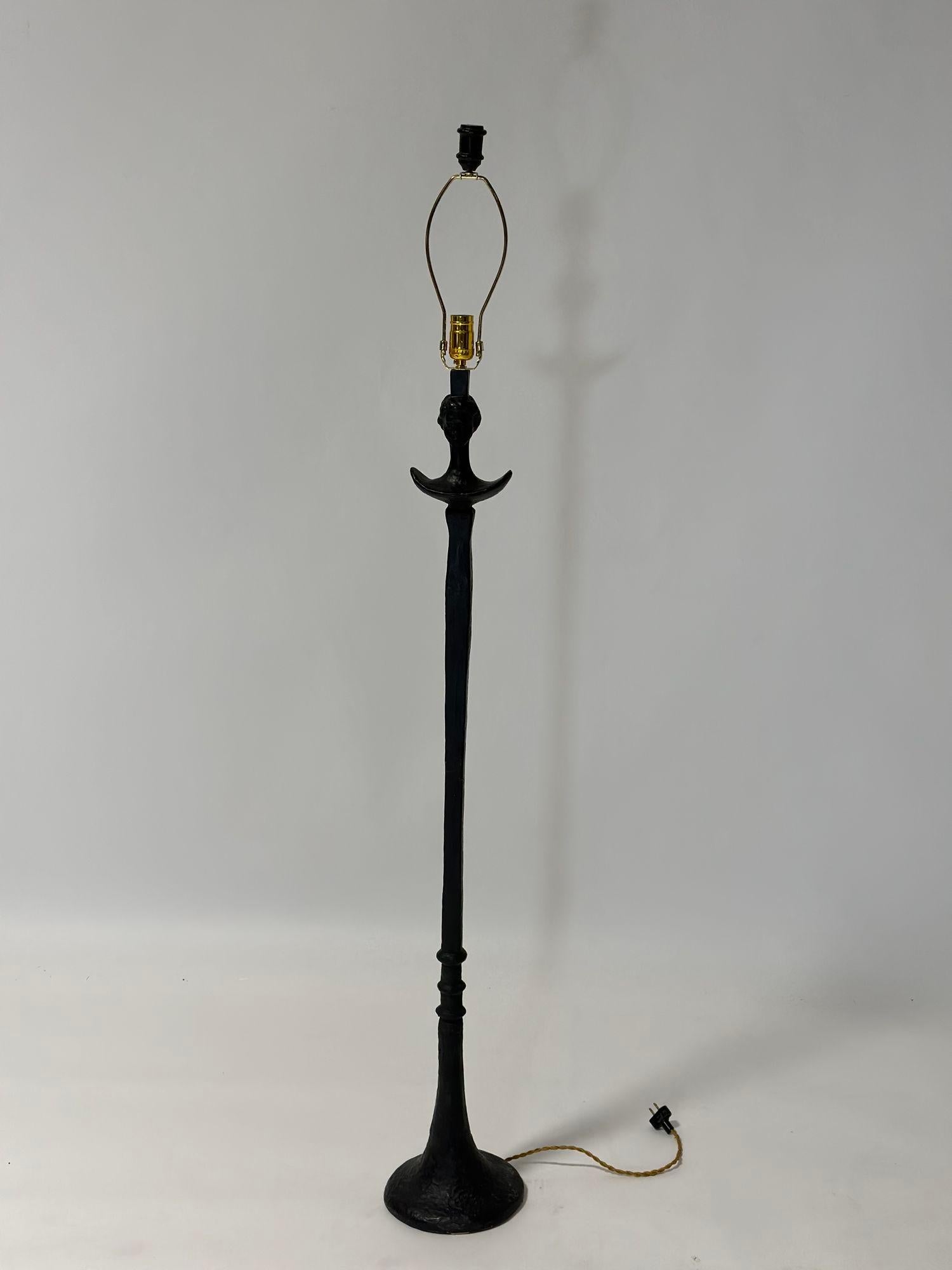 Mid-Century Modern Diego Giacometti Tete De Femme Floor Lamp