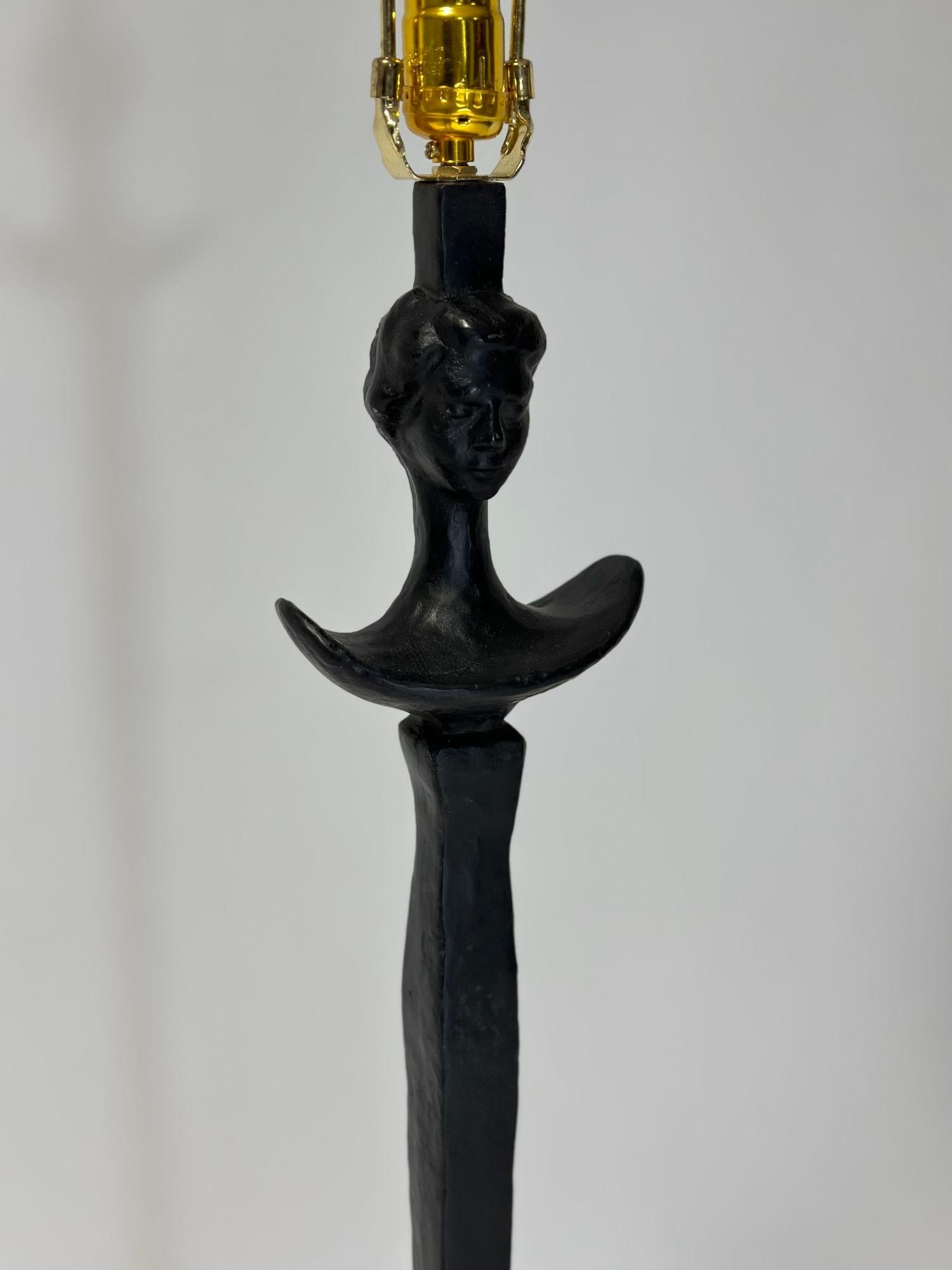 Diego Giacometti: Tete de femme-Stehlampe (Farbe)