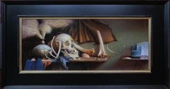 "Una sete inappagata" Pittura a olio originale, natura morta