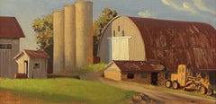 "Fattoria vicino a Brandywine" Pittura a olio originale, paesaggio agricolo del PA