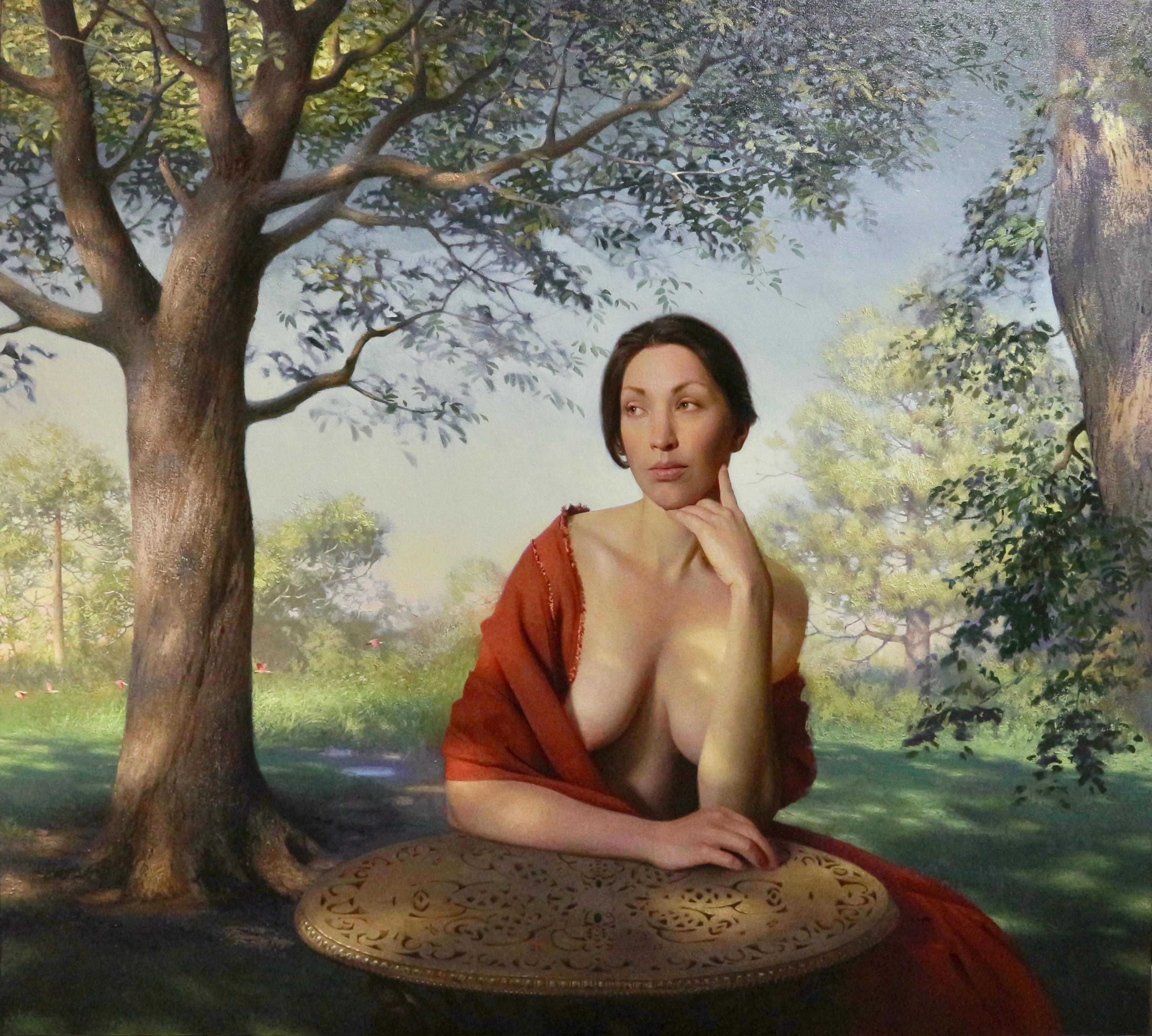 Diego Glazer Nude Painting – „Fragility of Fate“, „  Ölgemälde