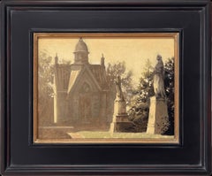 "Ángeles de la Guarda" Pintura al Óleo Original, Cementerio de Atlanta, GA