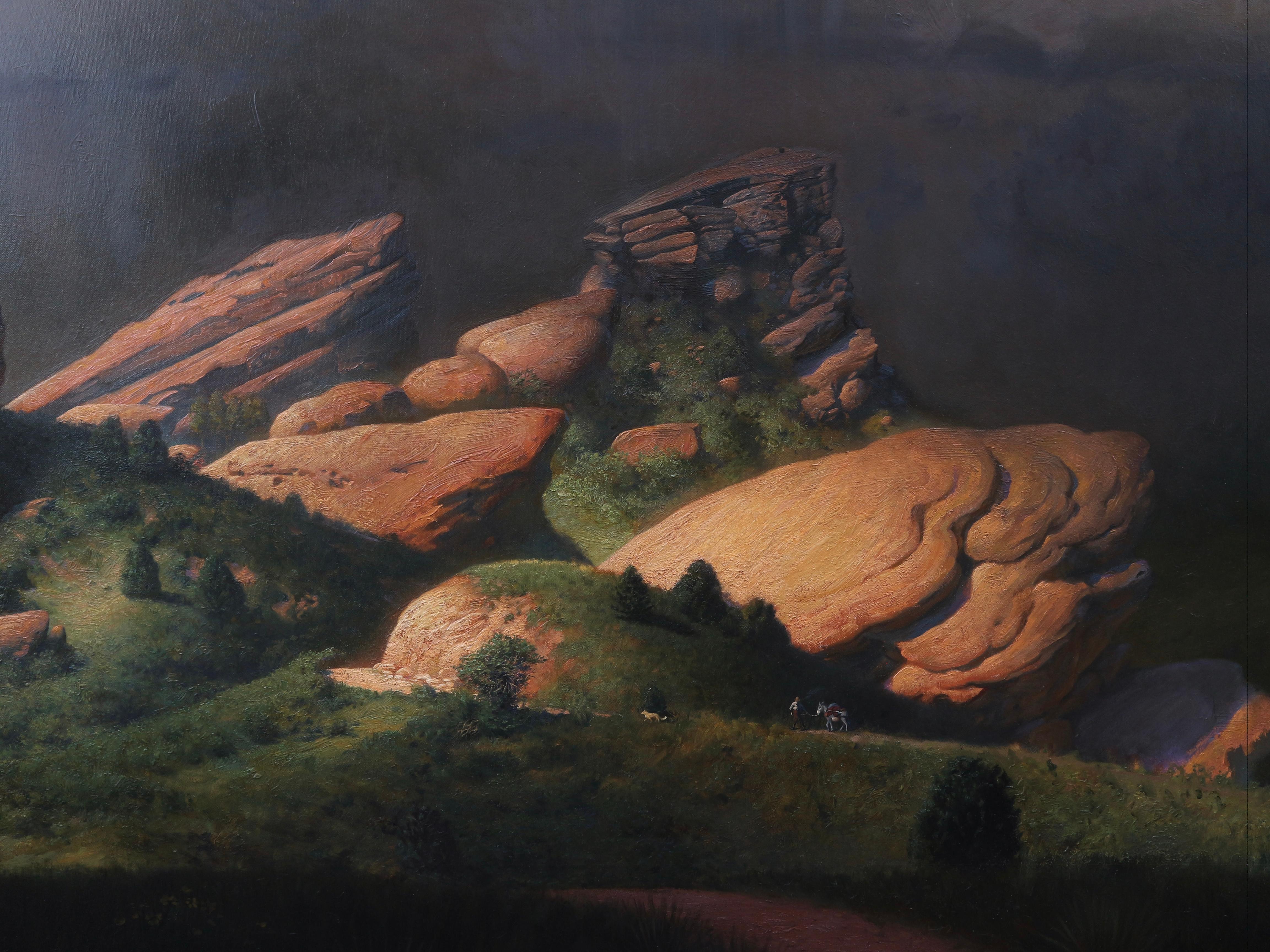 „Land der Fülle“, Ölgemälde – Painting von Diego Glazer