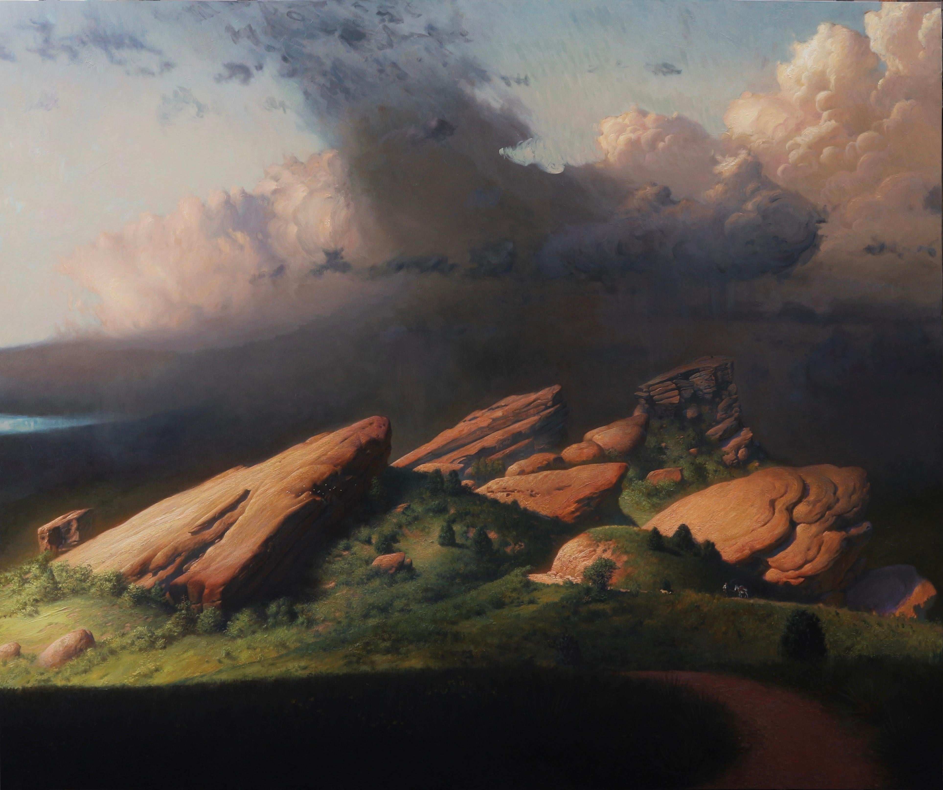 Diego Glazer Landscape Painting - "Land of Plenty" Oil Painting