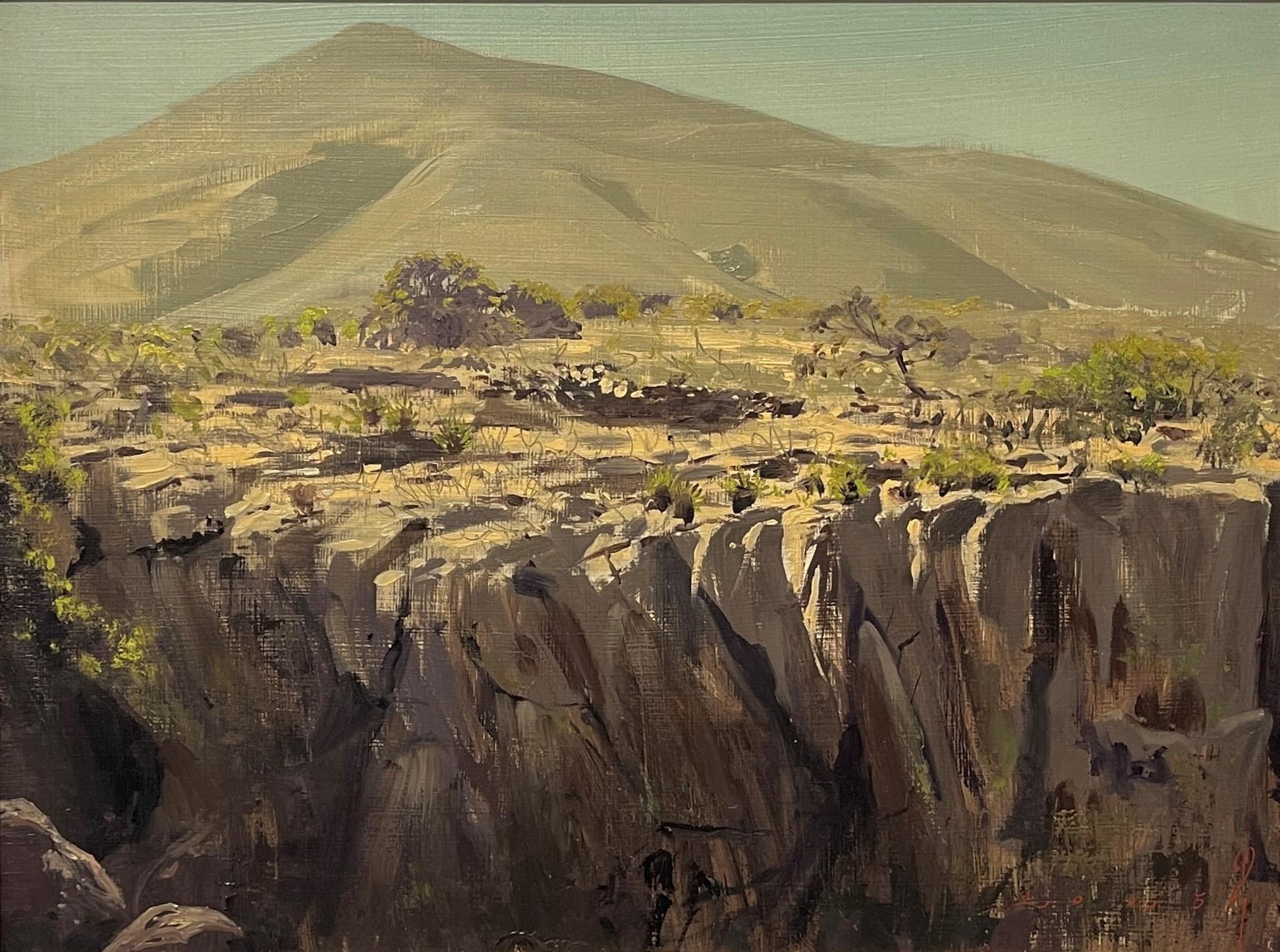 Diego Glazer Landscape Painting – Original-Ölgemälde "Sabanilla", Sabanilla-Schlucht, Mexiko
