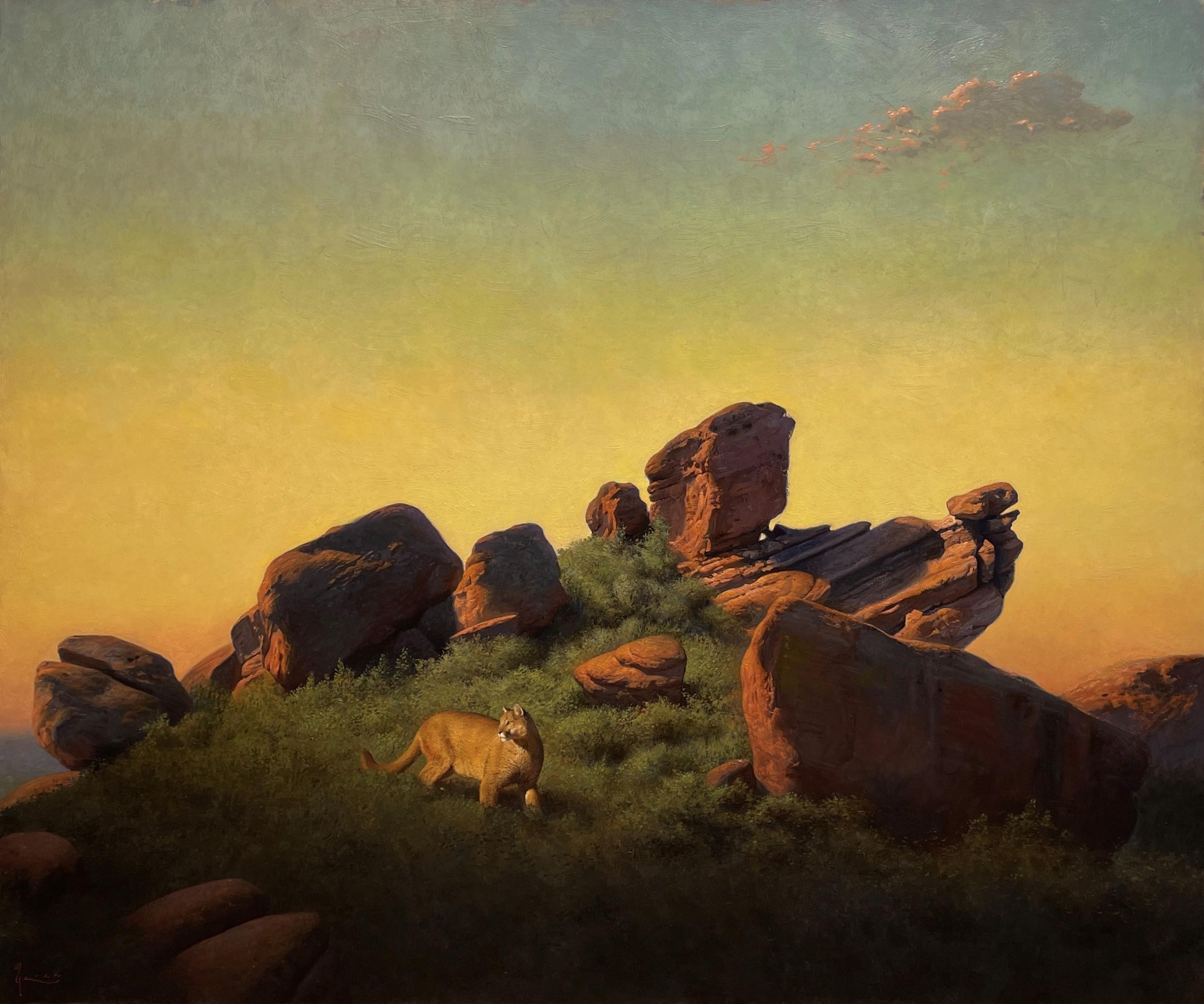 "Pittura ad olio "Il bordo dell'ombra