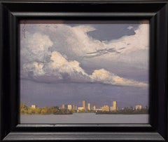 "Sloan's Lake" Original Oil Painting, Landscape, Denver, CO