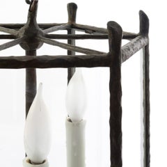 "Diego" Iron and Glass Large Lantern by Formations