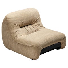 Diego Mattu for 1P 'Malù' Lounge Chair in Beige Upholstery 