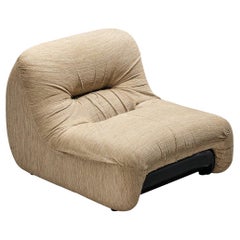 Diego Mattu for 1P 'Malù' Lounge Chair in Beige Upholstery