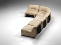 Diego Mattu for 1P 'Malù' Modular Sofa in Beige Upholstery