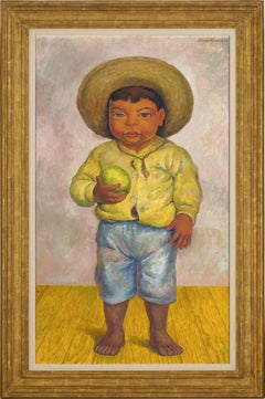 Niño Indígena Con Pelota Por Diego Rivera