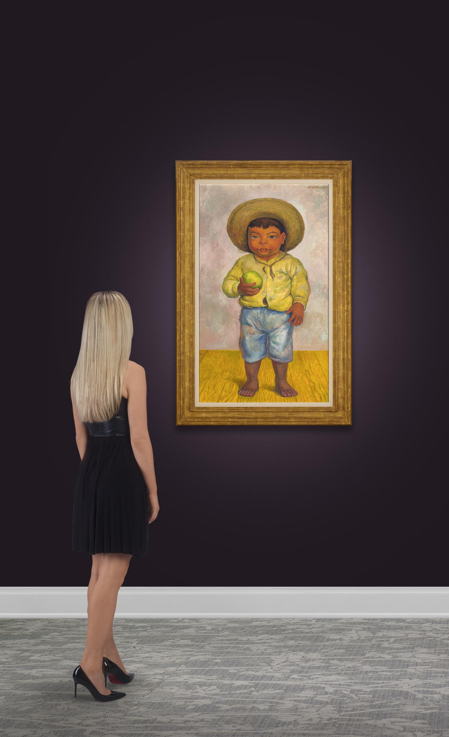 Niño Indígena Con Pelota By Diego Rivera 1