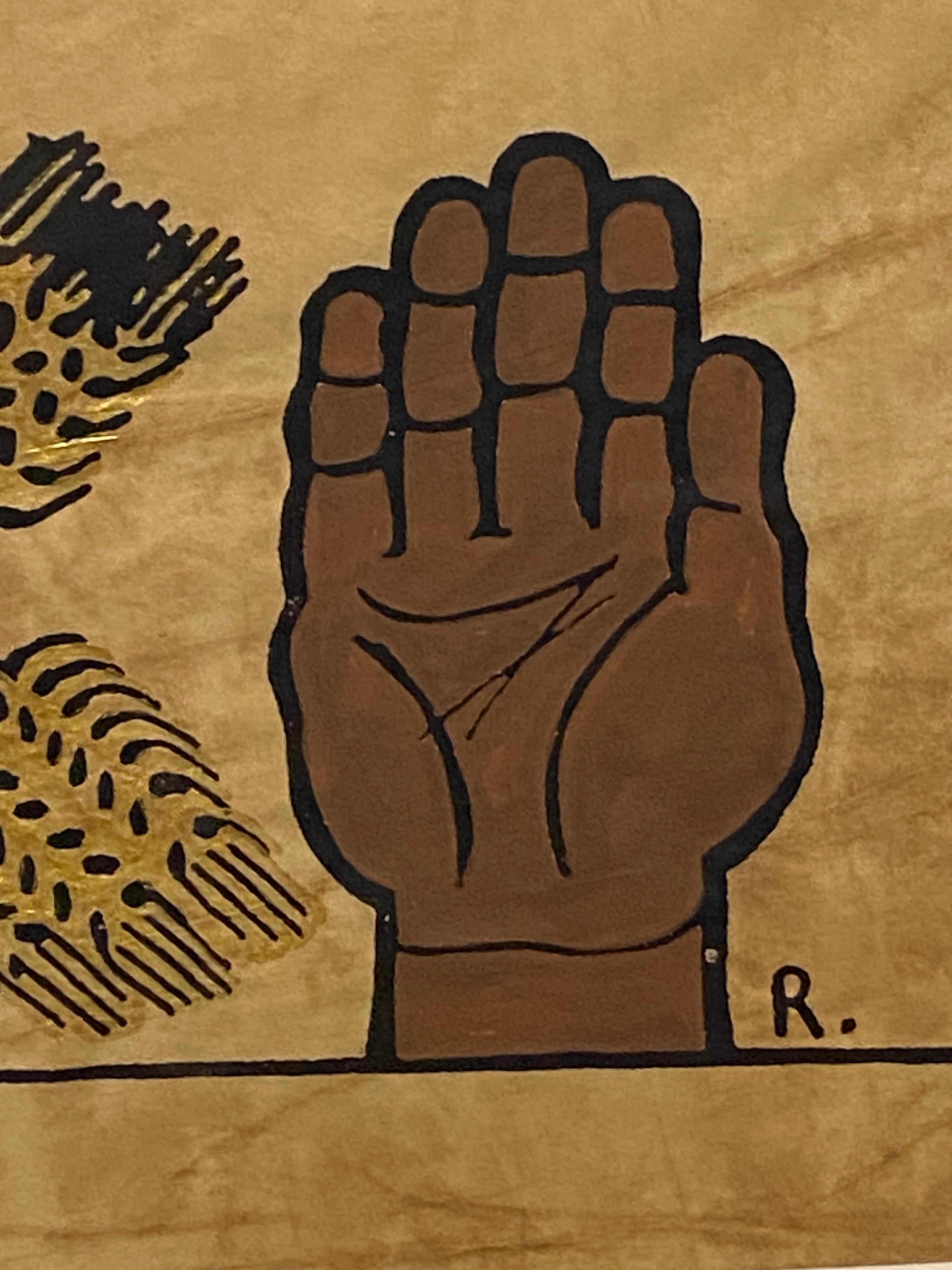 Lithographie symbolique « Struggle and Fraternity » de Diego Rivera en vente 4