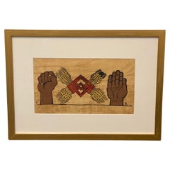 "Lucha y Fraternidad" Litografía simbólica de Diego Rivera