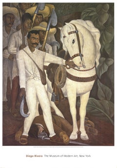 1998 Diego Rivera 'Agrarian Leader Zapata' Modernism USA Offset Lithograph