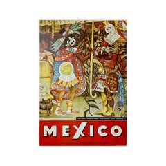 Circa 1955 travel poster by the Mexican artist Diego Rivera - Mexico