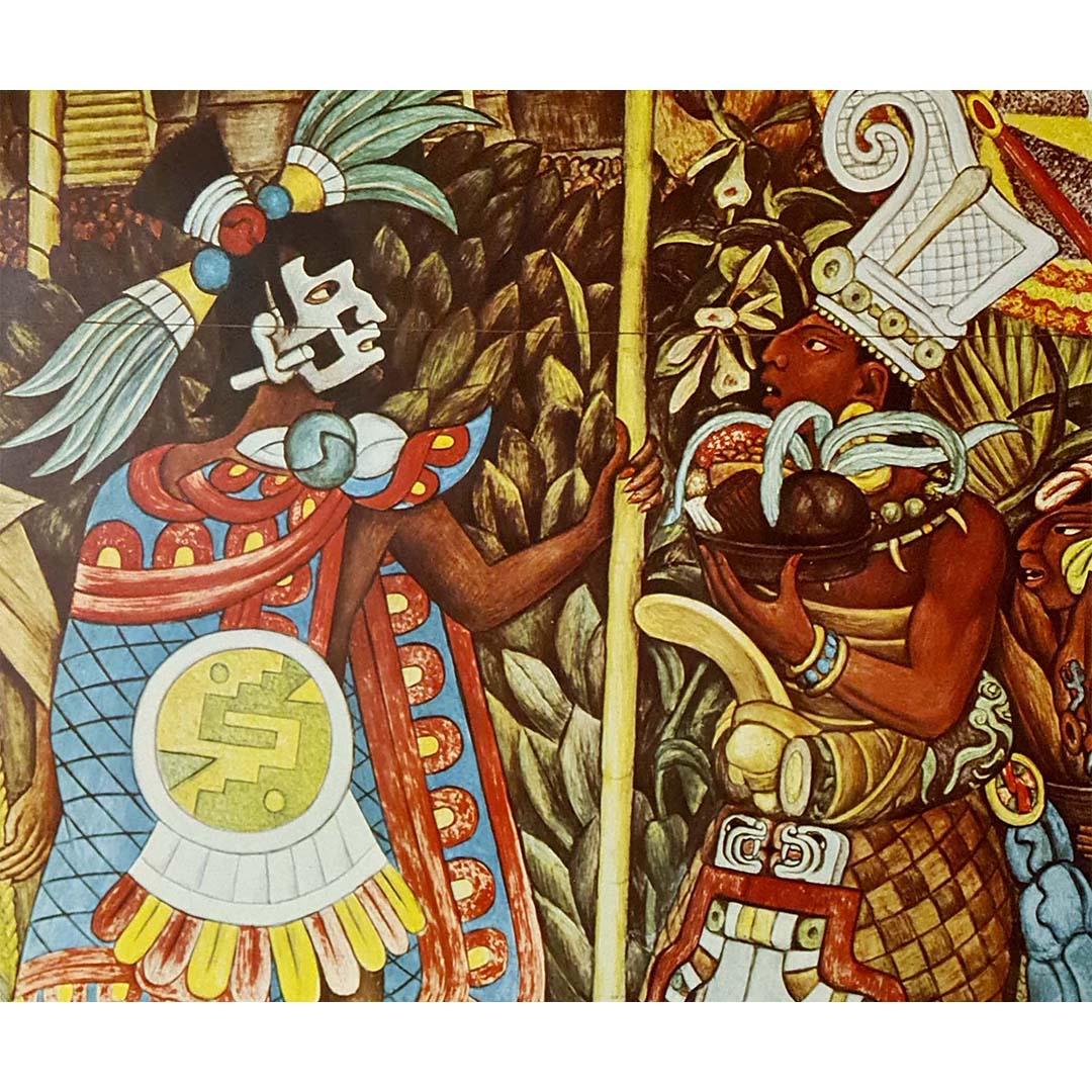 Circa 1955 affiche de voyage de l'artiste mexicain Diego Rivera - Mexique en vente 2
