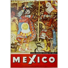 Circa 1955 travel poster by the Mexican artist Diego Rivera - Mexico
