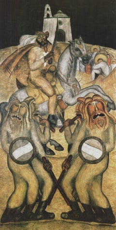 Battle Dance Offset Print by Diego Rivera, 1995, Unframed, 28x22 in
