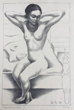 FRIDA KAHLO - (NUDE SITTING)