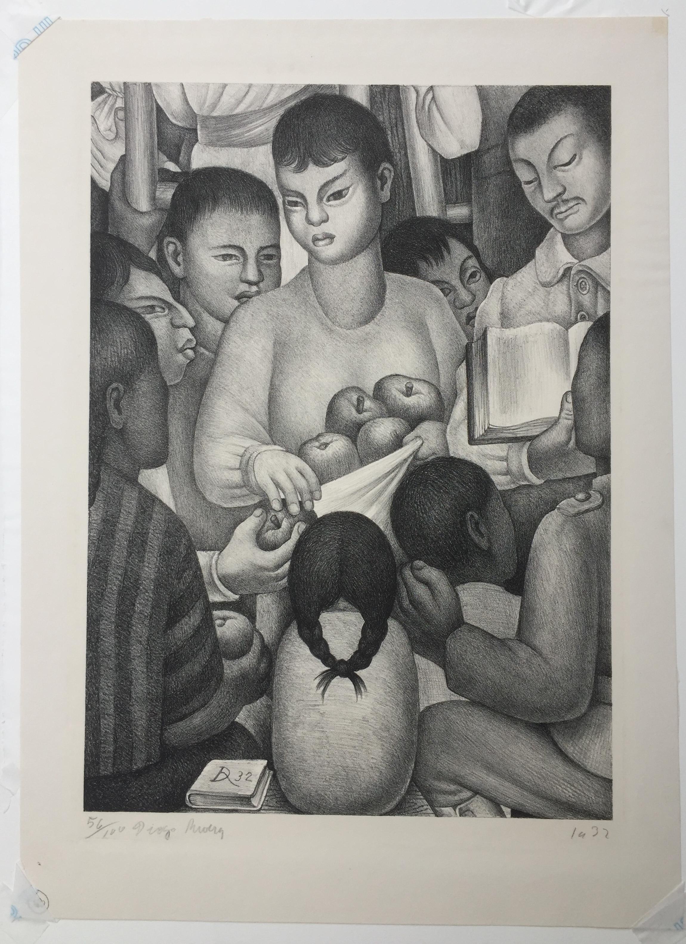 FRÜCHTE DER ARBEIT – Print von Diego Rivera