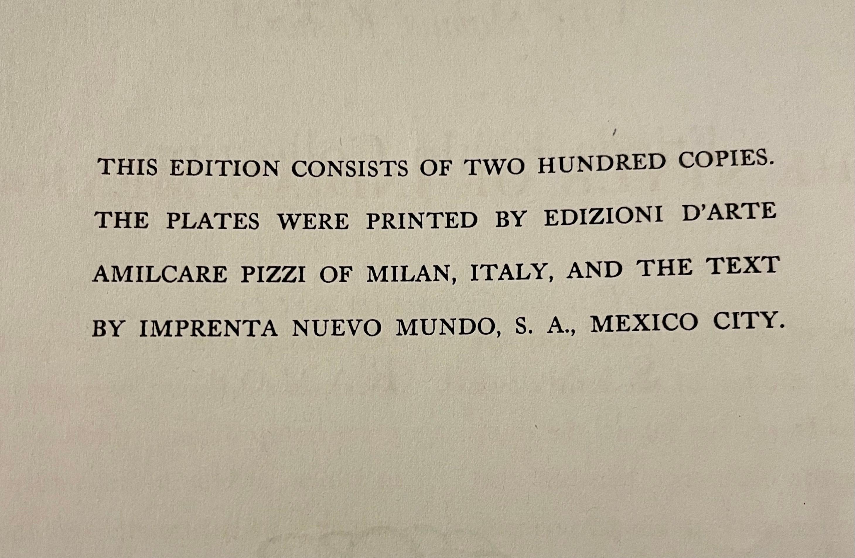 Lithographie vintage de 1948 en édition limitée (sur 200) du maître mexicain Diego Rivera 4