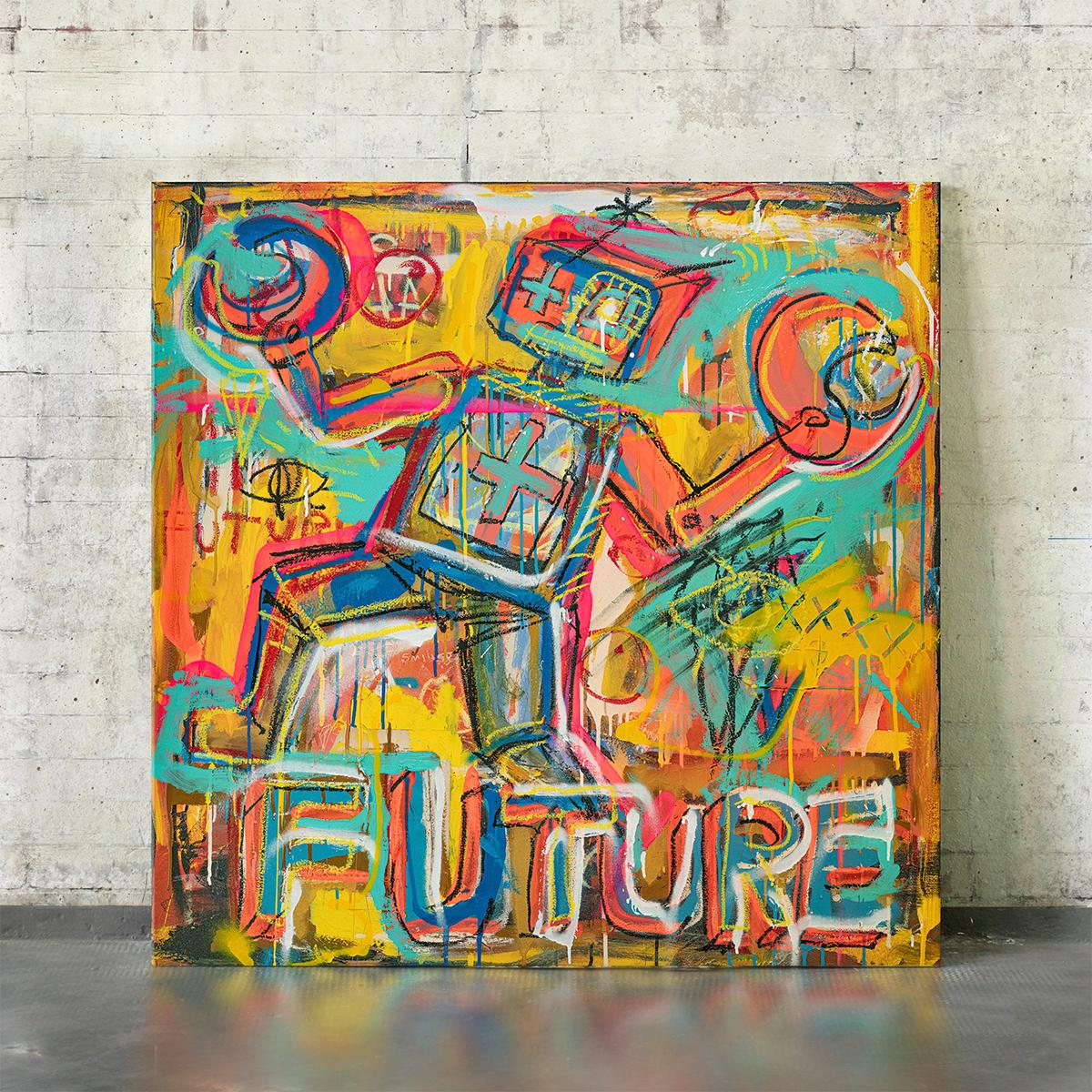 Blues de la Inteligencia Artificial - Painting de Diego Tirigall
