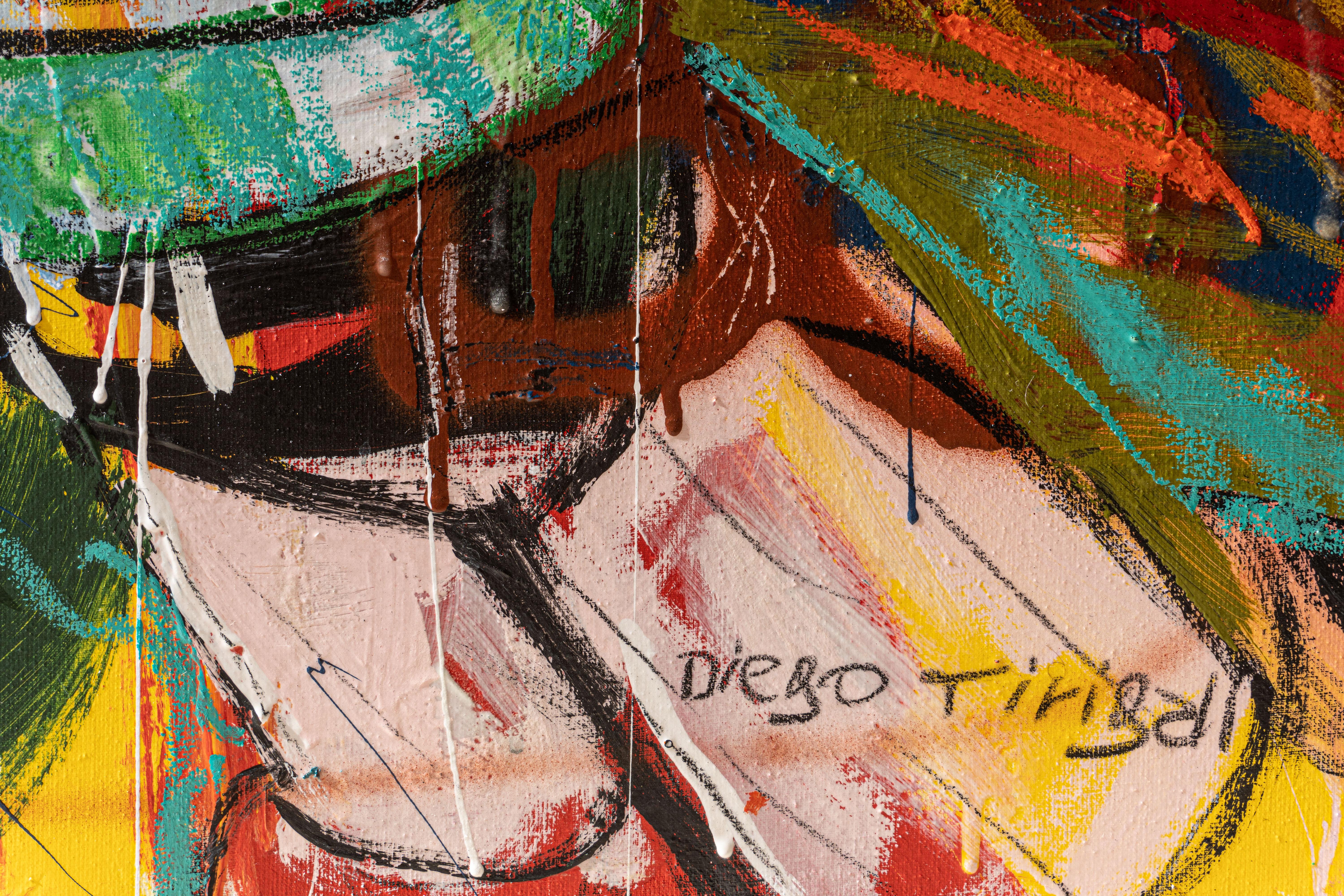 Astro Boy - Art de la rue - Néo-expressionnisme Painting par Diego Tirigall