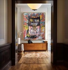 "Botox Soup" - Street Art by Diego Tirigall - Basquiat, Warhol & Campbell's Soup