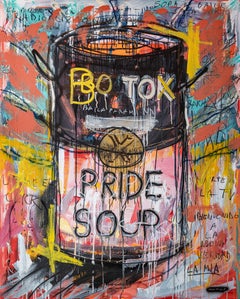 "Botox Soup" - Street Art by Diego Tirigall - Basquiat, Warhol & Campbell's Soup