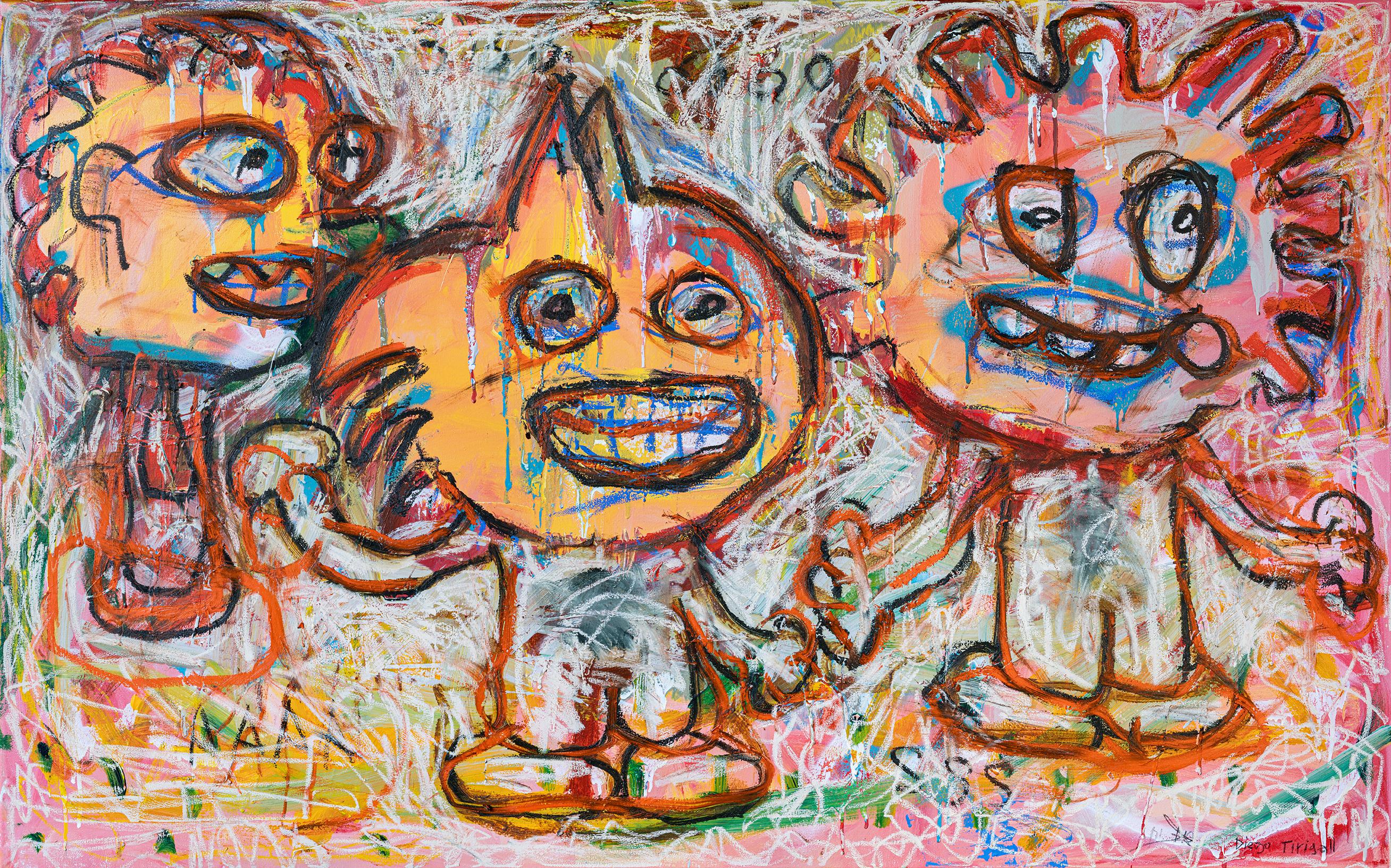 Diego Tirigall Abstract Painting - Carnaval Kawaii