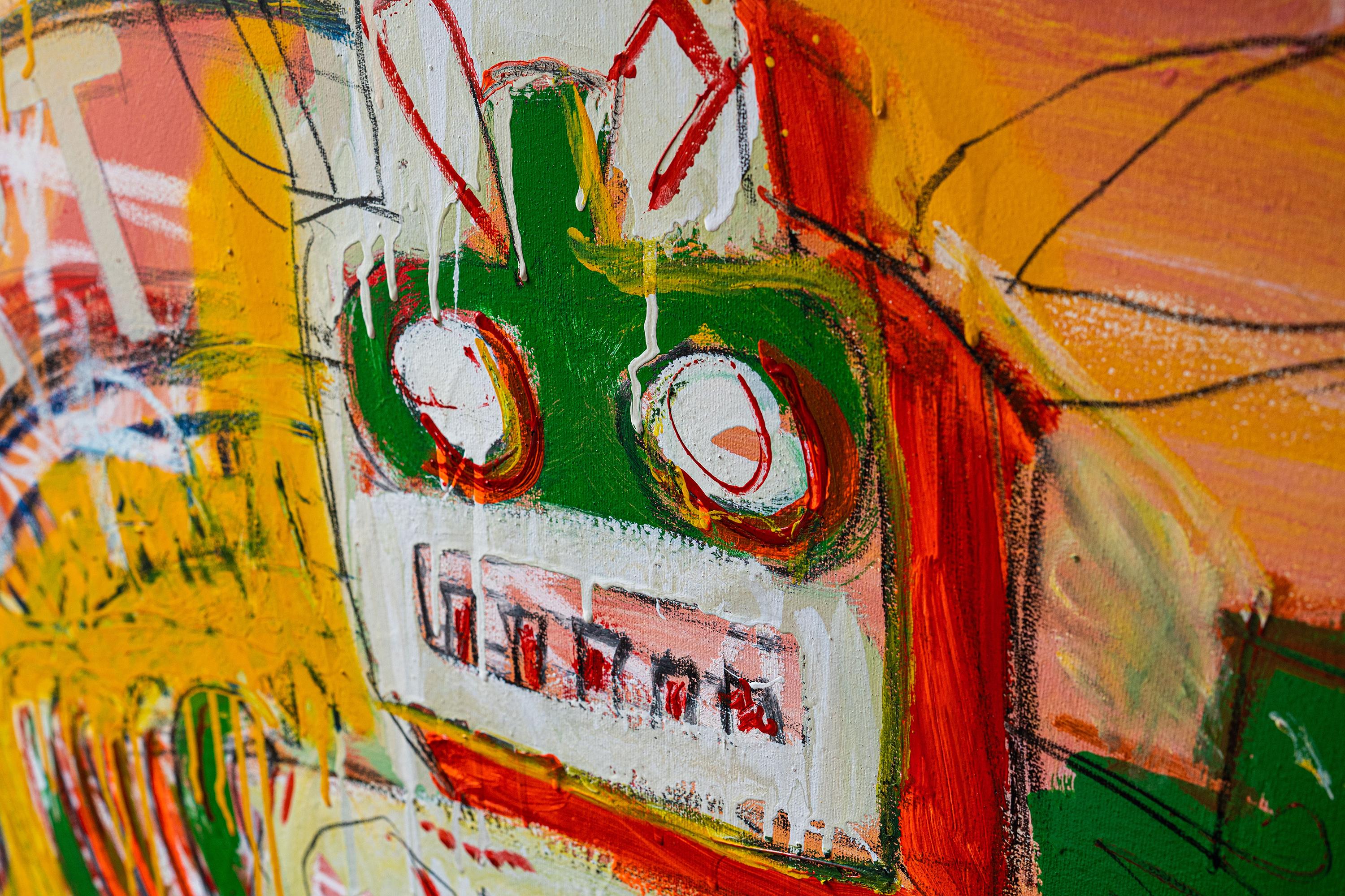 Geppetto’s GPT Awakening - Basquiat Style For Sale 3