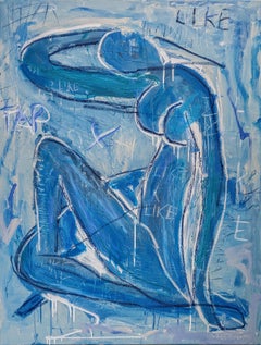 Matisse Azul Desnudo-Dame una cerilla  - Estilo Basquiat