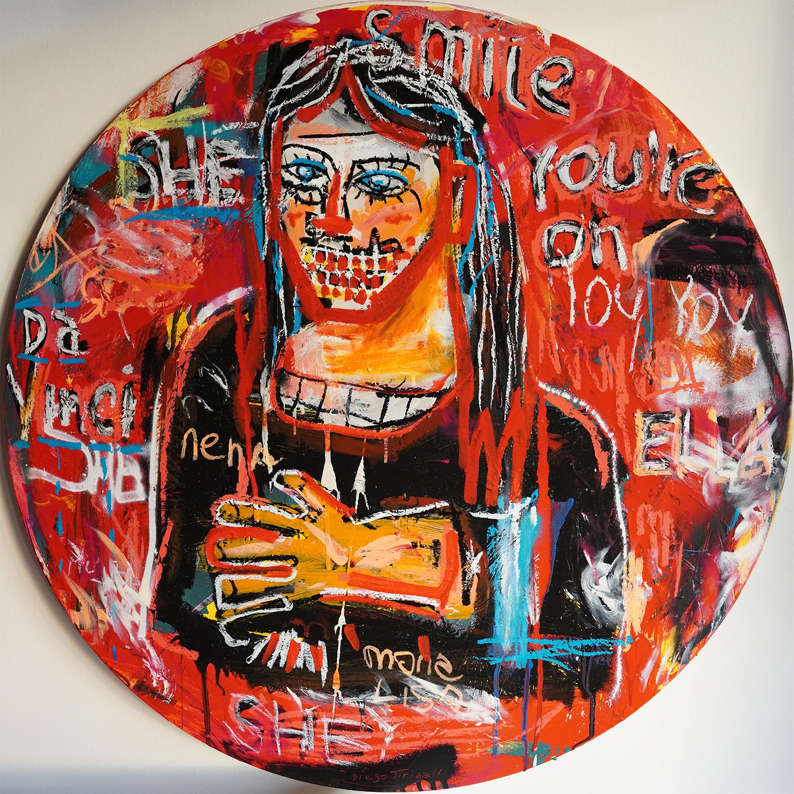 Mona Lisa Gioconda 2, Tag Street Art estilo basquiat