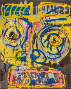 Nachtcall Fluorecent UV-Farbe – Basquiat-Stil, 2022