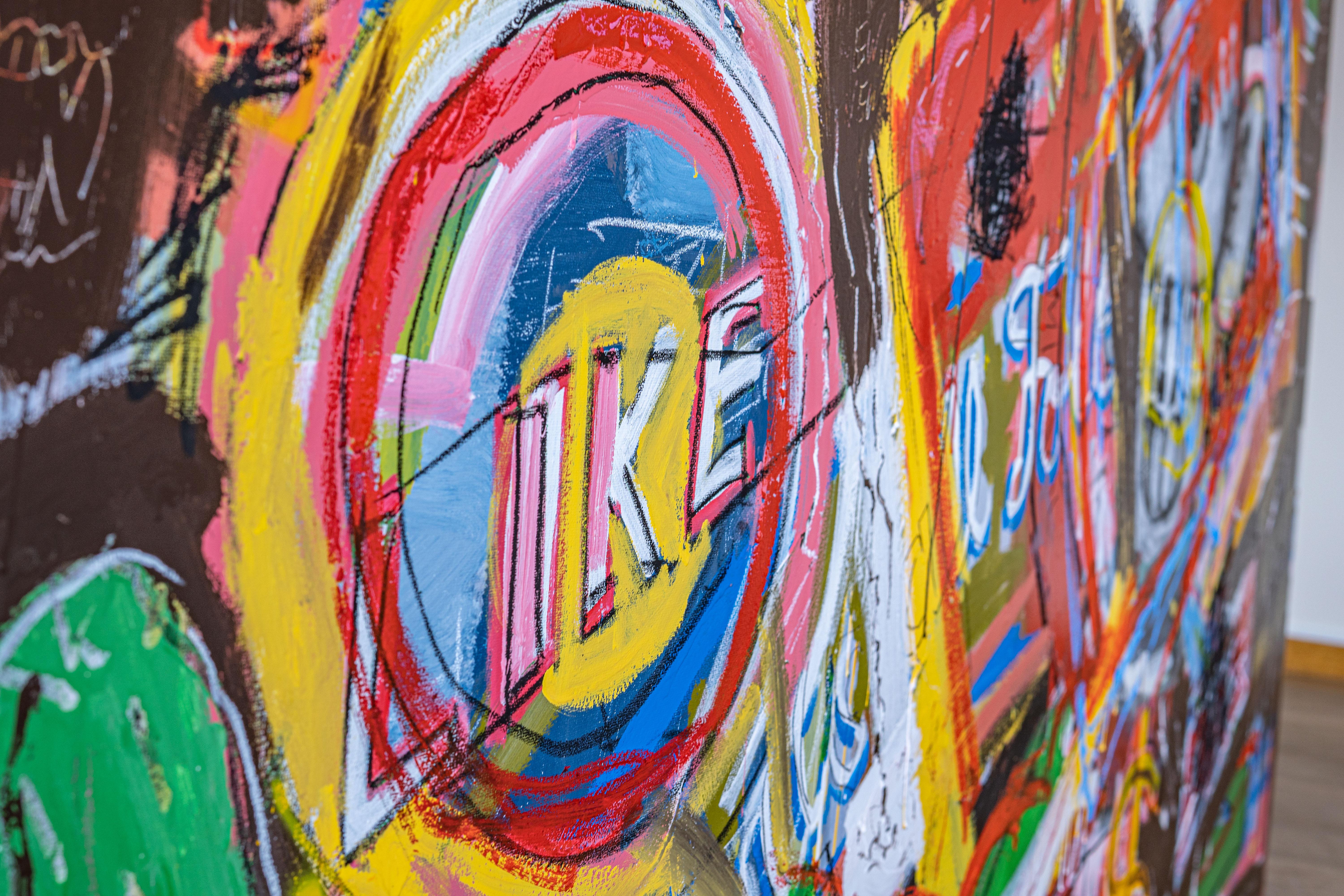Smoke Break Street Art Stile Basquiat in vendita 2