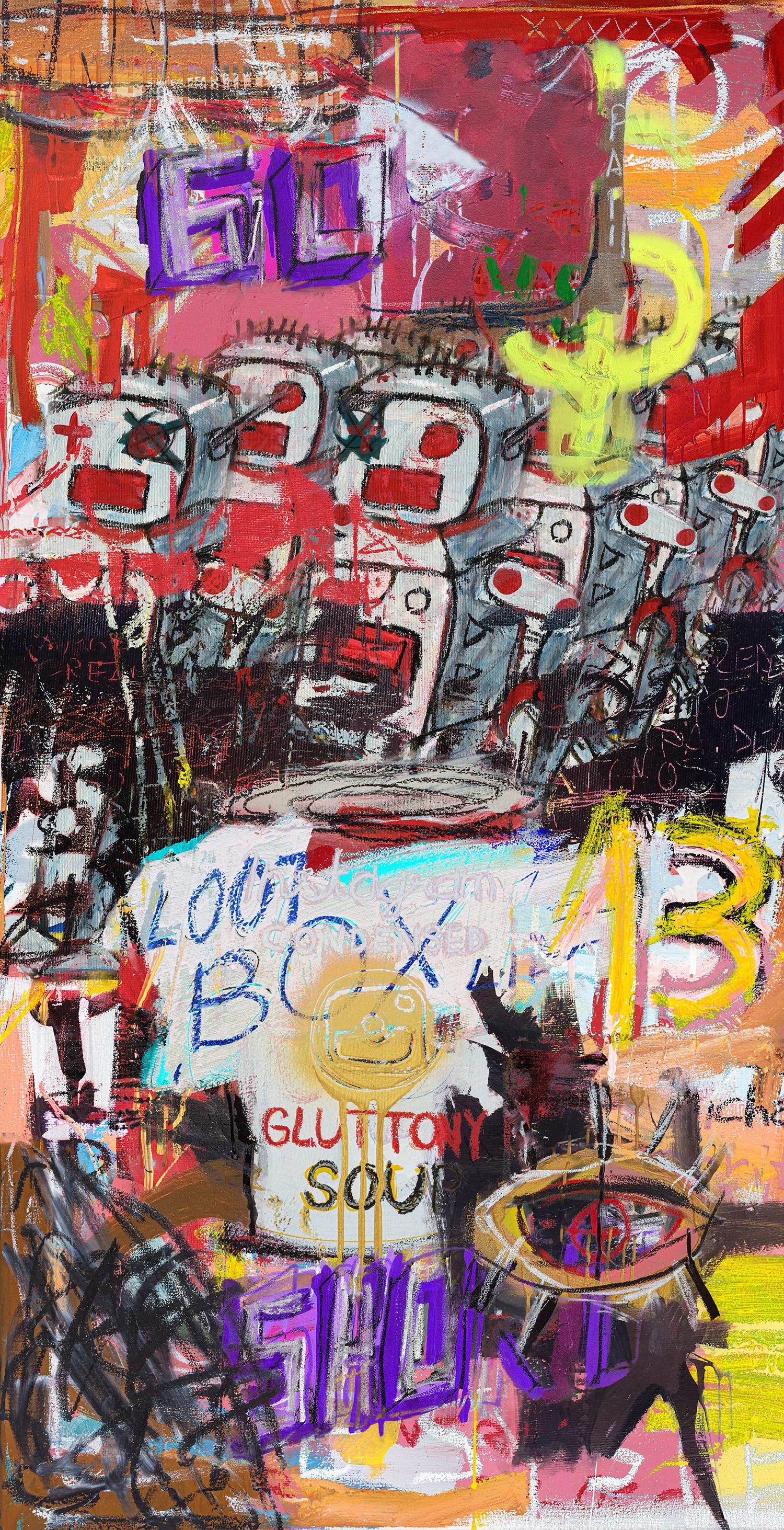 Odissea nella Street Art - trittico - Painting di Diego Tirigall