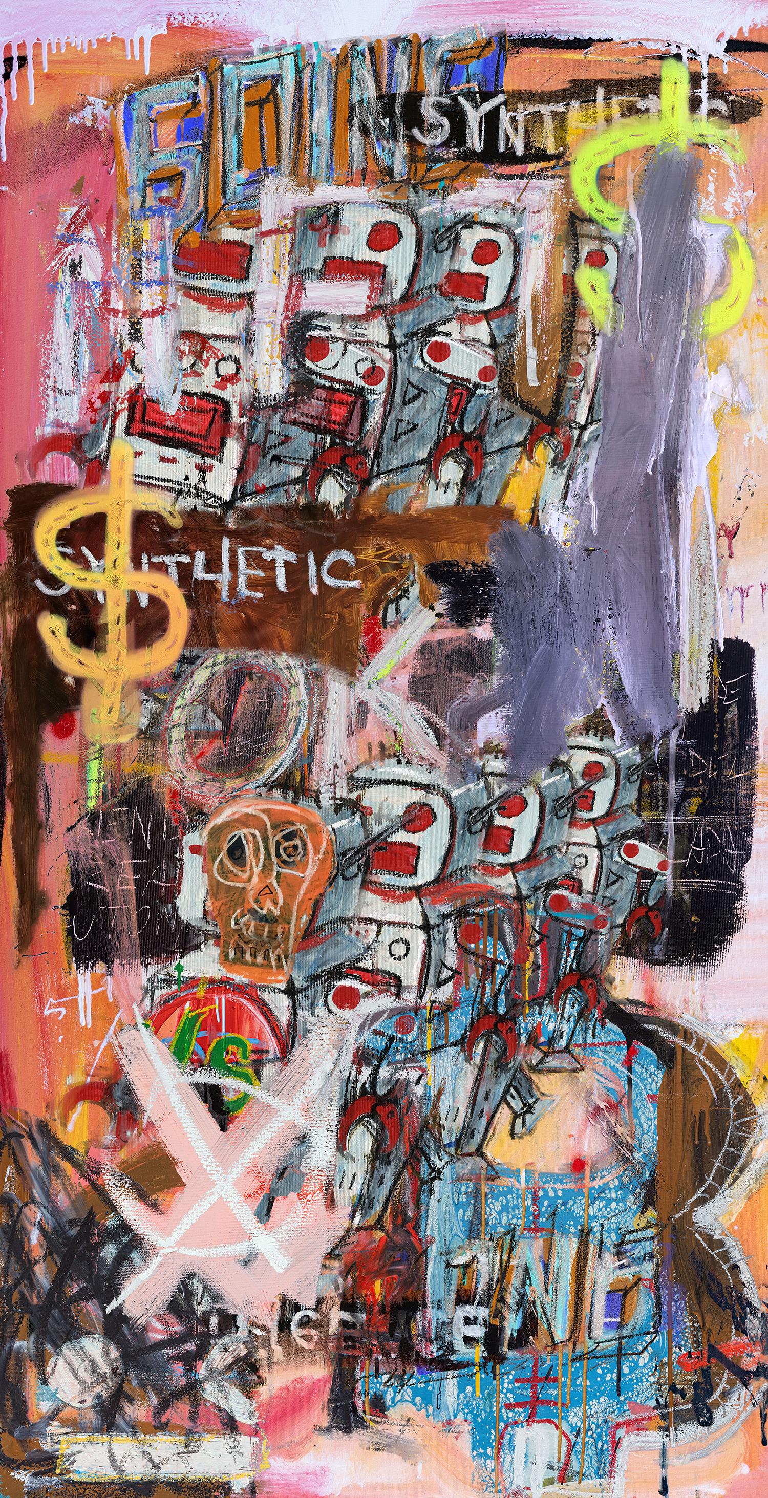 Odissea nella Street Art - trittico - Figurative Painting Marrone di Diego Tirigall