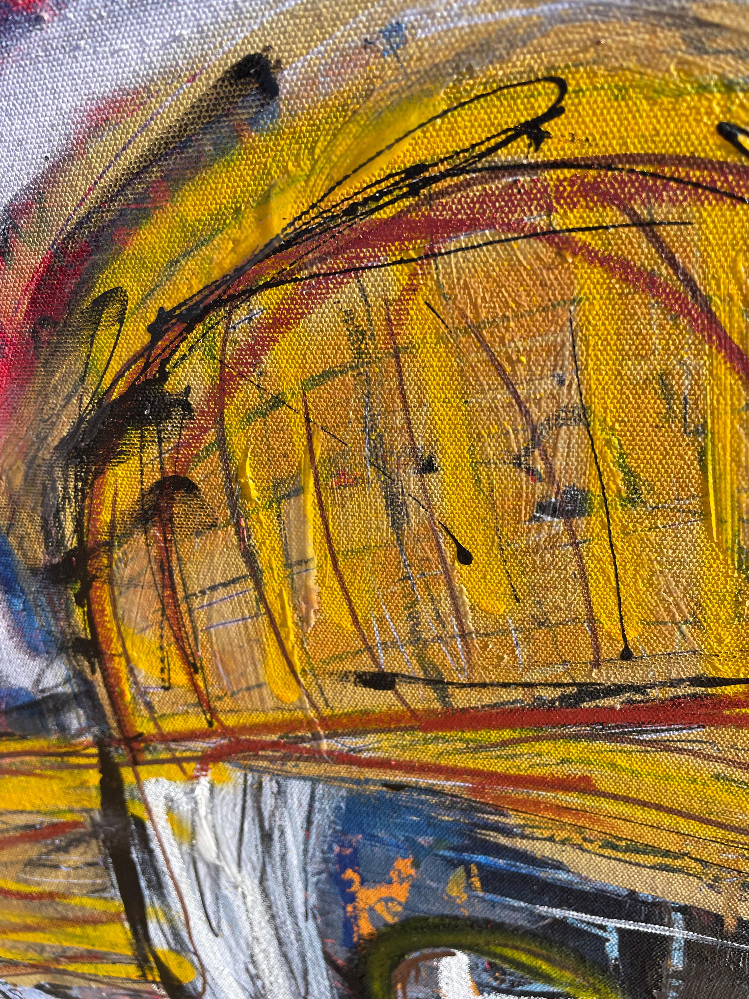 Vincent van Gogh, Encrypted. - Figurative Painting Marrone di Diego Tirigall