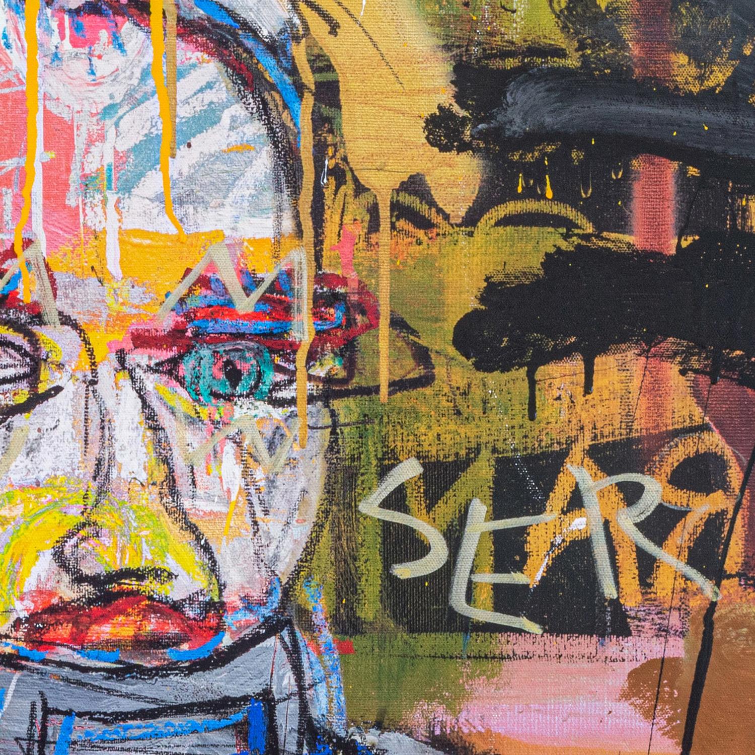 Vincent Van Gogh, In Space. - Painting Street Art di Diego Tirigall