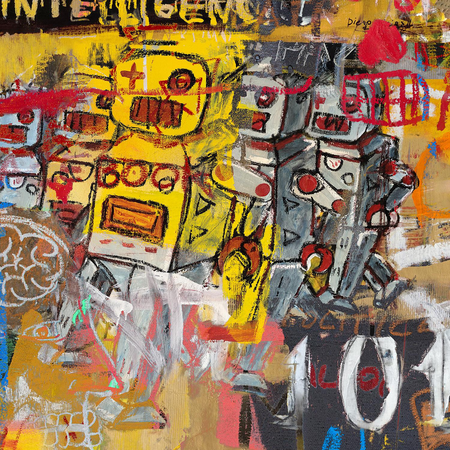 It's Just Voices: Embellished Canvas Print Series. 2