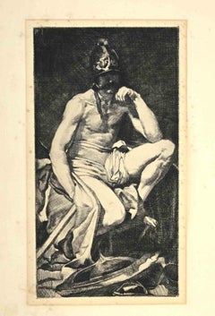 El Dios Marte - Aguafuerte según Diego Velázquez - Finales del siglo XIX