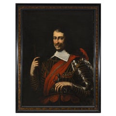 Diego Velázquez (Sevilla 1599 - Madrid 1660) Kreis des Porträts eines Anführers 17.