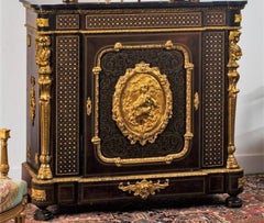 Diehl Cabinet Napoleon III and Boulle Style, France, 19th Century