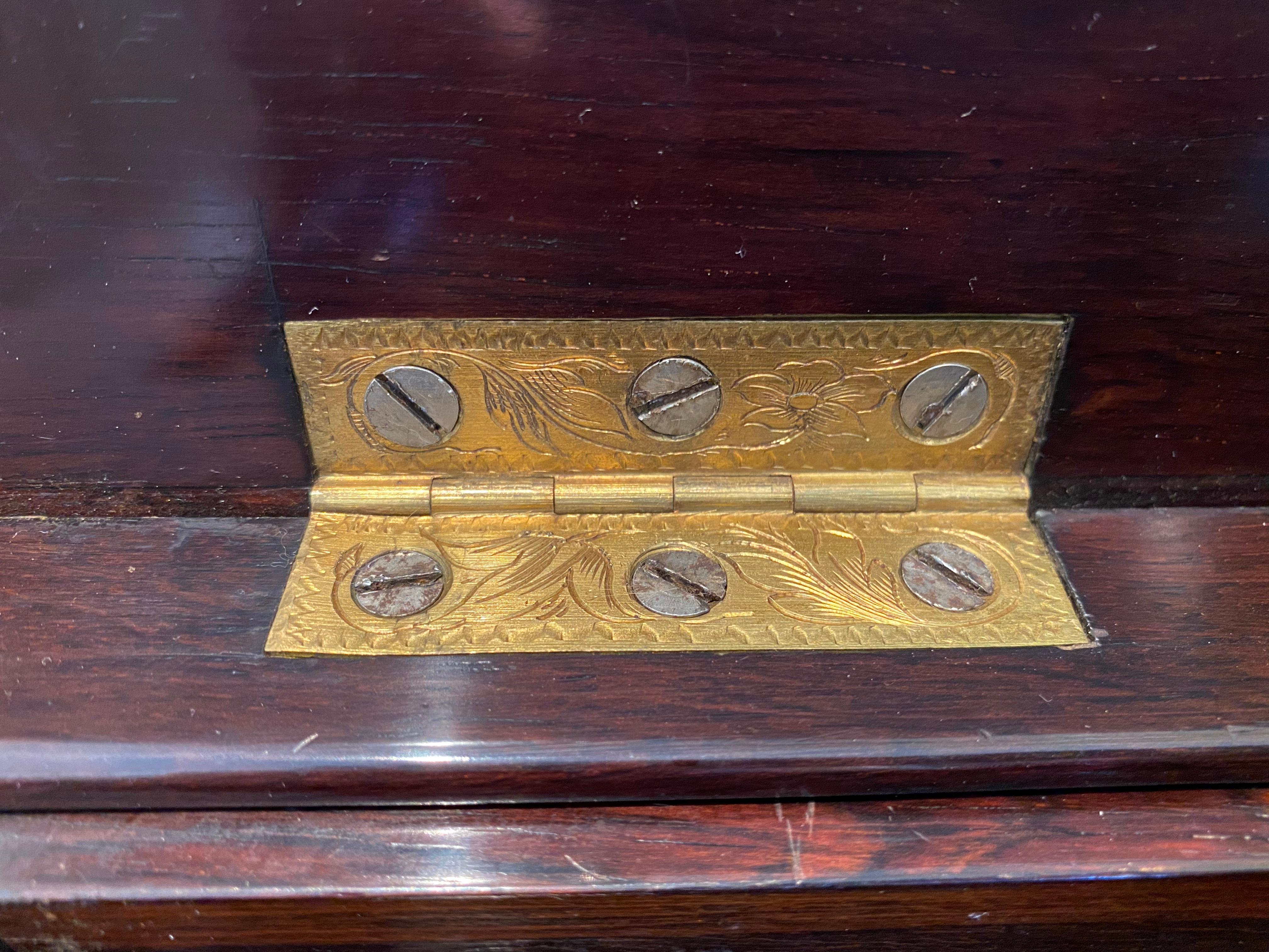Diehl in Paris, Napoleon III Ebony Work Table / Vanity Table, 19th Century For Sale 9