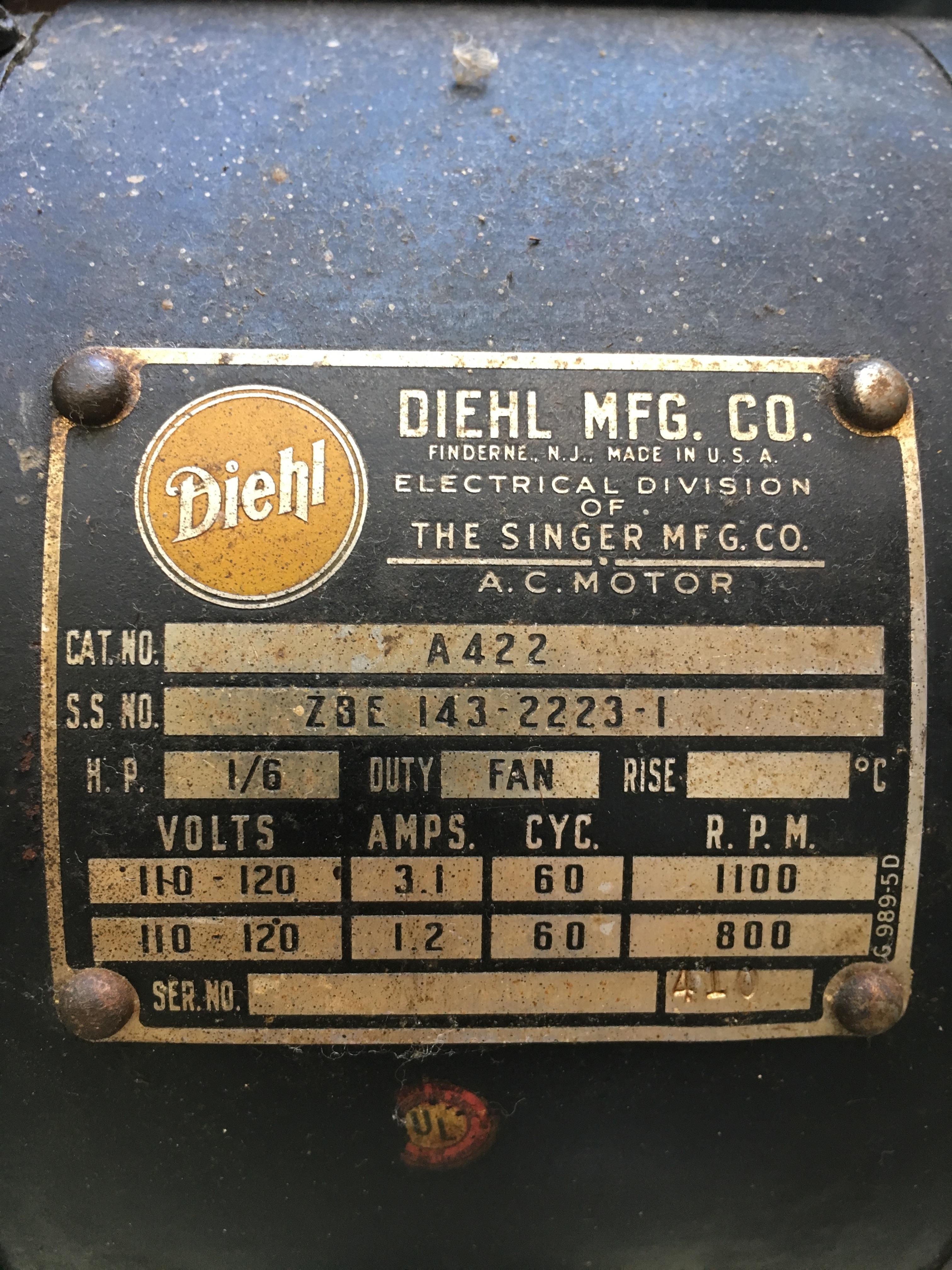 Diehl Industrial Airmaster Oscillating Floor Fan 5